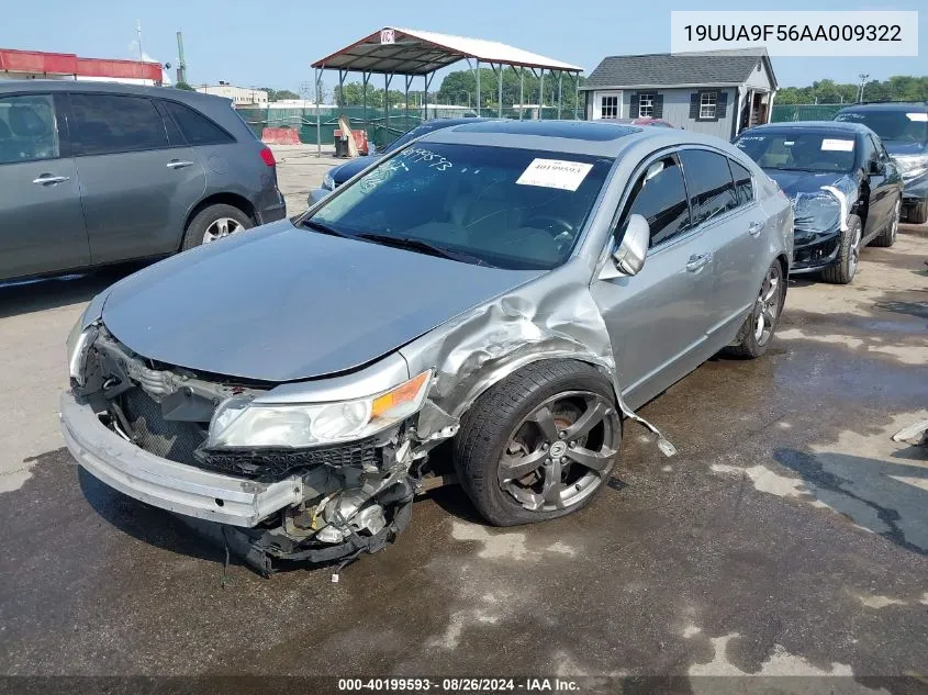 2010 Acura Tl 3.7 VIN: 19UUA9F56AA009322 Lot: 40199593