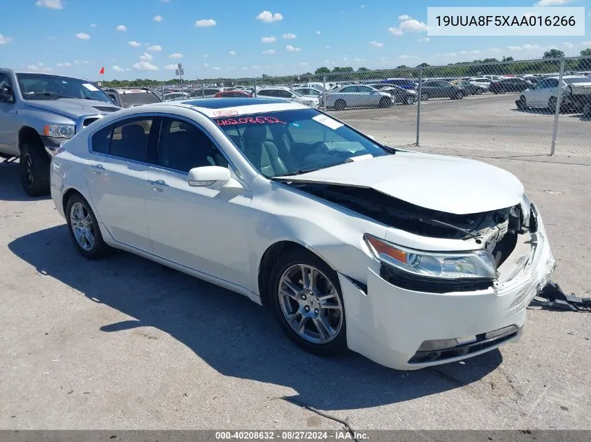 2010 Acura Tl 3.5 VIN: 19UUA8F5XAA016266 Lot: 40208632