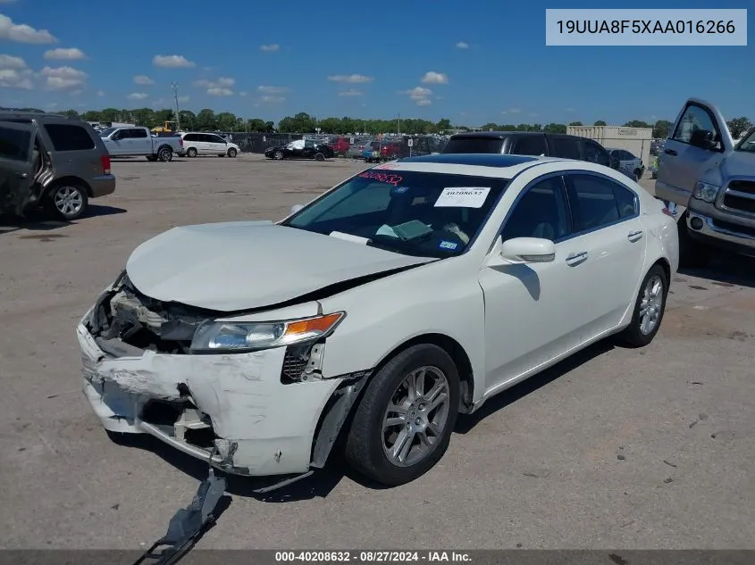 2010 Acura Tl 3.5 VIN: 19UUA8F5XAA016266 Lot: 40208632