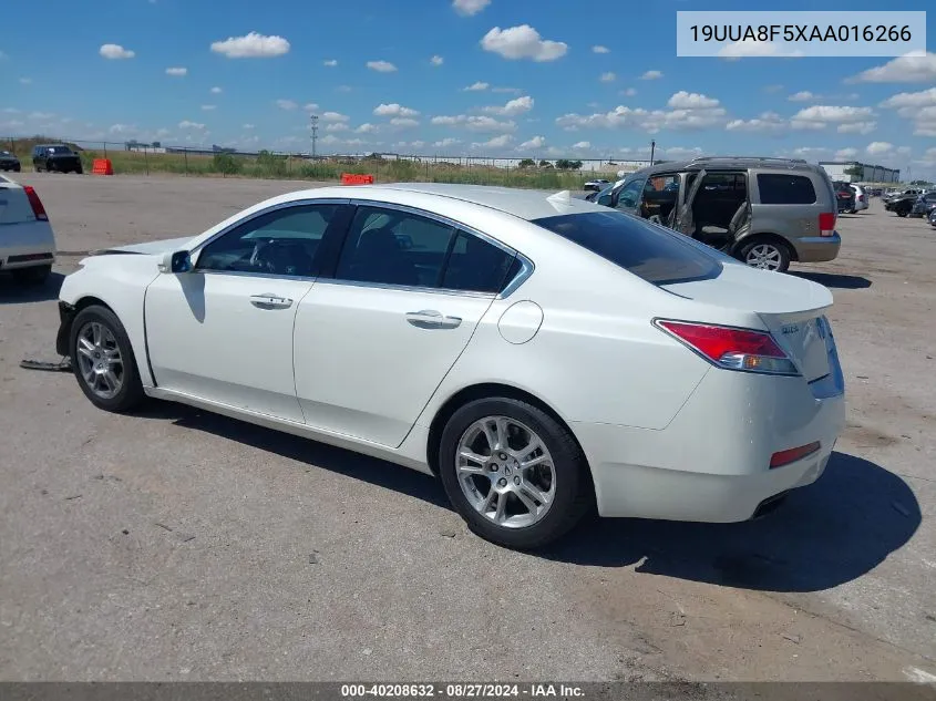 2010 Acura Tl 3.5 VIN: 19UUA8F5XAA016266 Lot: 40208632