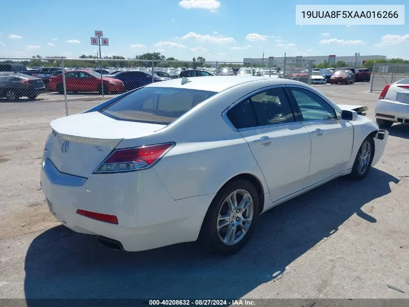 2010 Acura Tl 3.5 VIN: 19UUA8F5XAA016266 Lot: 40208632