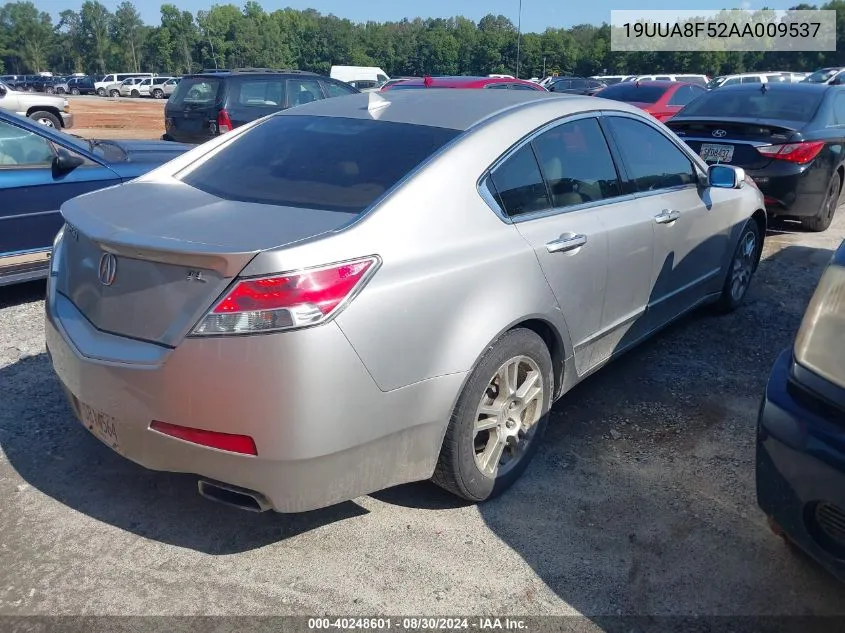 2010 Acura Tl 3.5 VIN: 19UUA8F52AA009537 Lot: 40248601