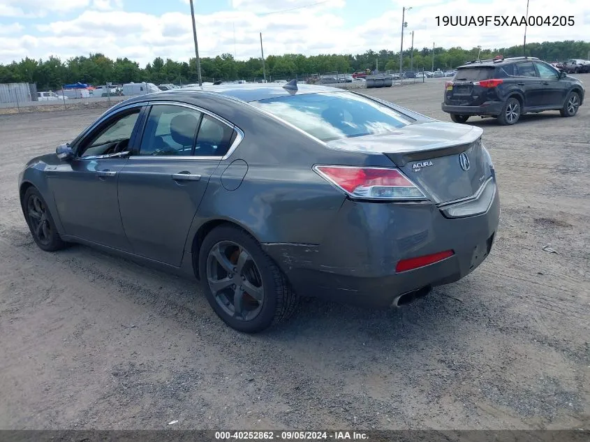 2010 Acura Tl 3.7 VIN: 19UUA9F5XAA004205 Lot: 40252862