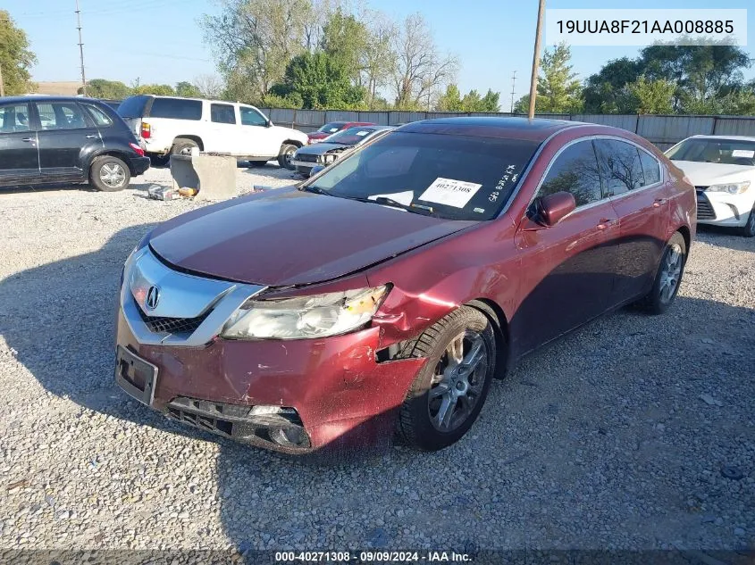 2010 Acura Tl 3.5 VIN: 19UUA8F21AA008885 Lot: 40271308