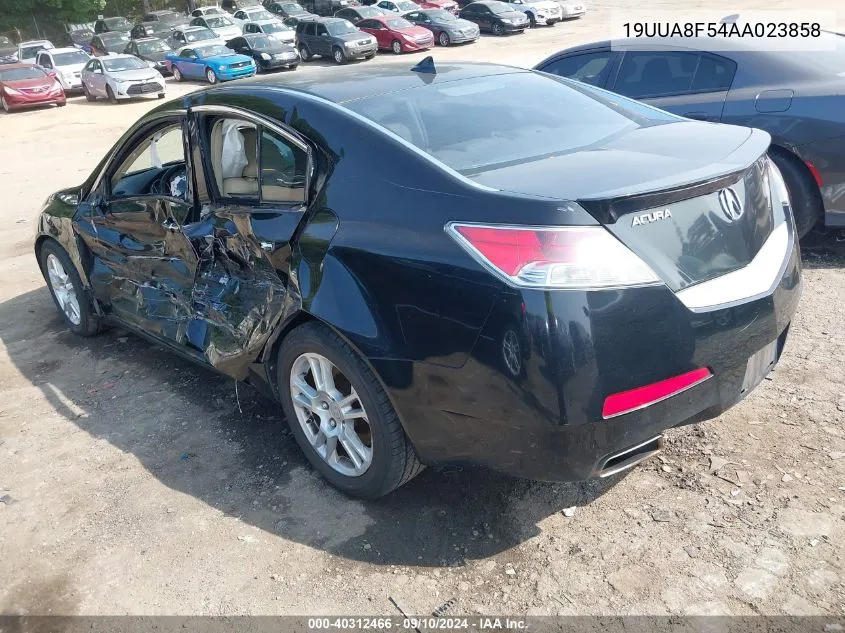 2010 Acura Tl 3.5 VIN: 19UUA8F54AA023858 Lot: 40312466