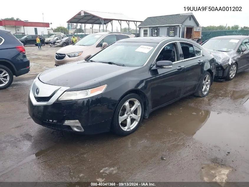 2010 Acura Tl 3.7 VIN: 19UUA9F50AA001202 Lot: 40341368