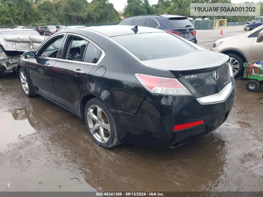 2010 Acura Tl 3.7 VIN: 19UUA9F50AA001202 Lot: 40341368