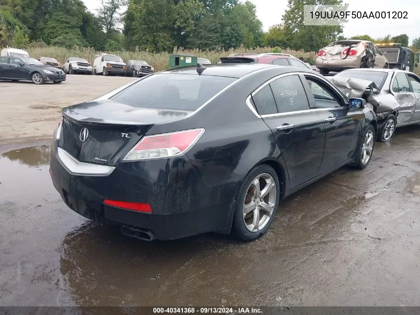 2010 Acura Tl 3.7 VIN: 19UUA9F50AA001202 Lot: 40341368