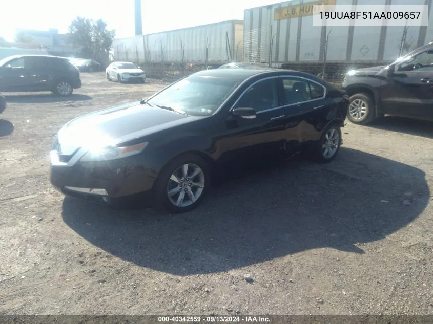 2010 Acura Tl 3.5 VIN: 19UUA8F51AA009657 Lot: 40342559