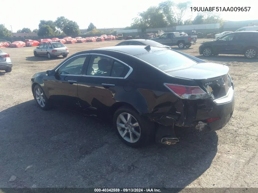 2010 Acura Tl 3.5 VIN: 19UUA8F51AA009657 Lot: 40342559