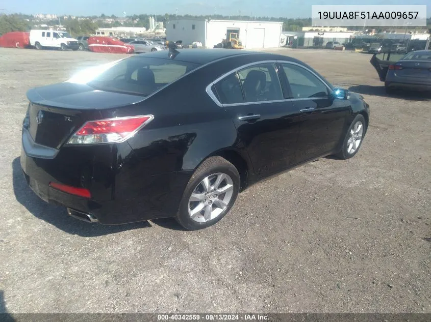 2010 Acura Tl 3.5 VIN: 19UUA8F51AA009657 Lot: 40342559