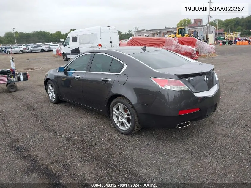 2010 Acura Tl VIN: 19UUA8F53AA023267 Lot: 40348312