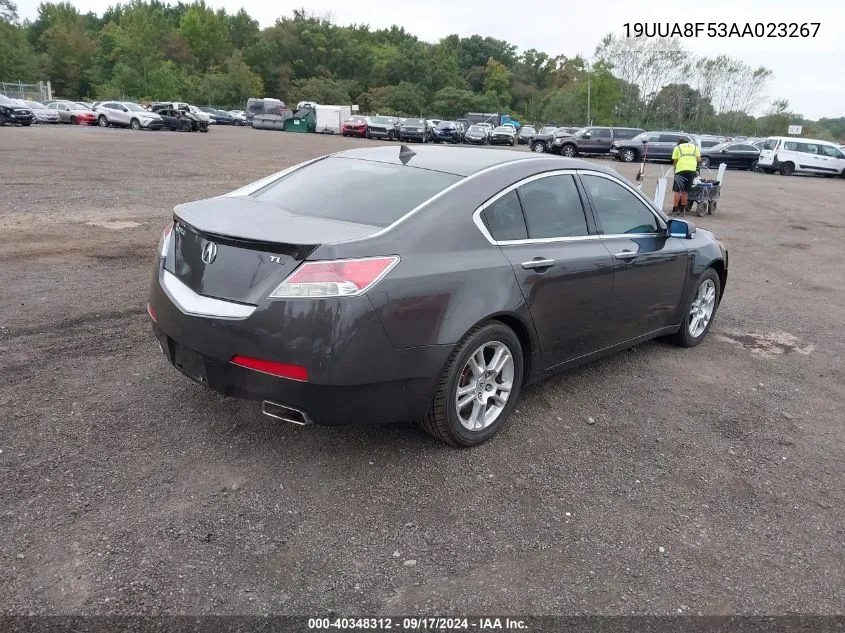 2010 Acura Tl VIN: 19UUA8F53AA023267 Lot: 40348312