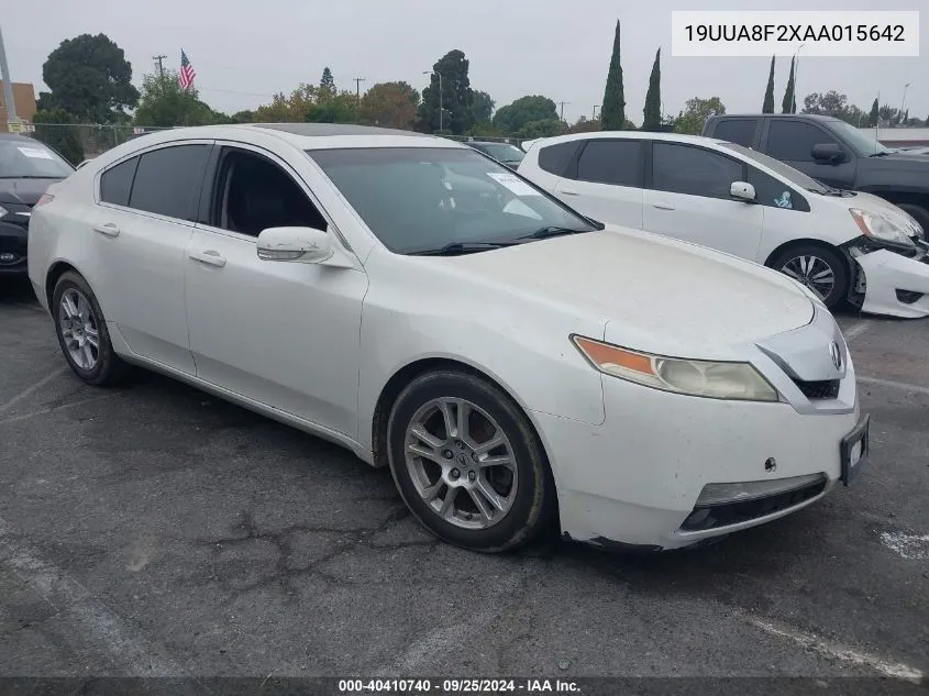 2010 Acura Tl 3.5 VIN: 19UUA8F2XAA015642 Lot: 40410740