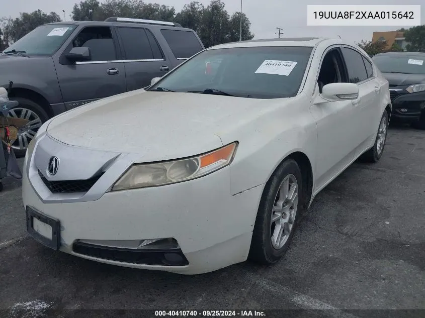 2010 Acura Tl 3.5 VIN: 19UUA8F2XAA015642 Lot: 40410740