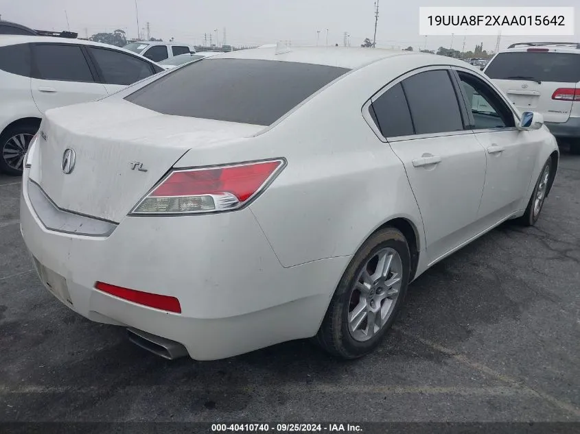 2010 Acura Tl 3.5 VIN: 19UUA8F2XAA015642 Lot: 40410740