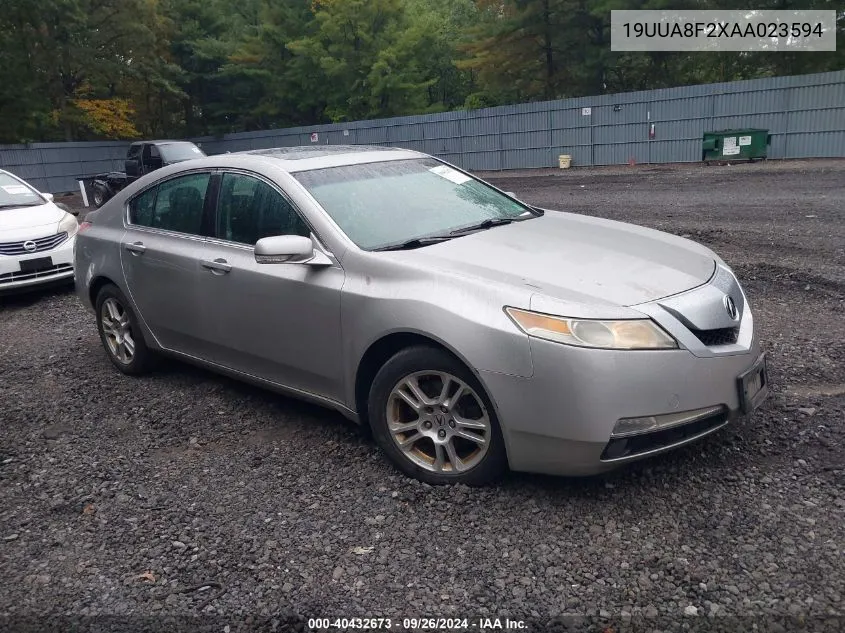 2010 Acura Tl VIN: 19UUA8F2XAA023594 Lot: 40432673