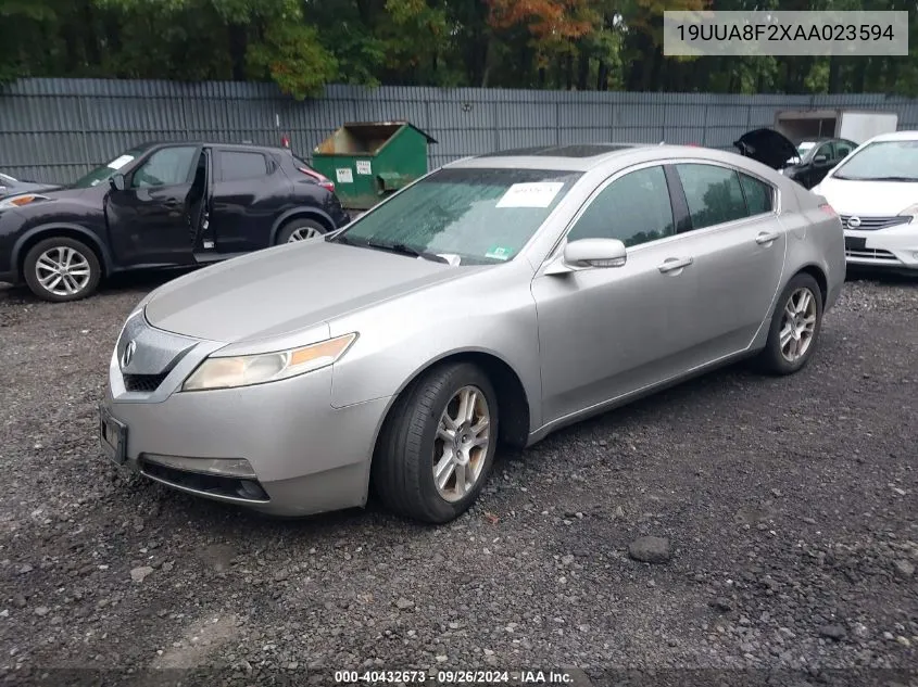 2010 Acura Tl VIN: 19UUA8F2XAA023594 Lot: 40432673