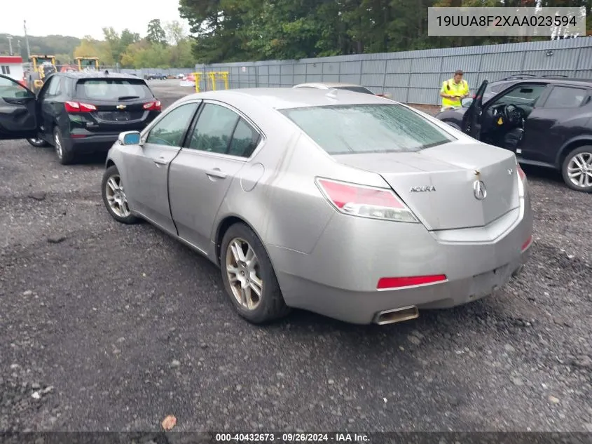 2010 Acura Tl VIN: 19UUA8F2XAA023594 Lot: 40432673