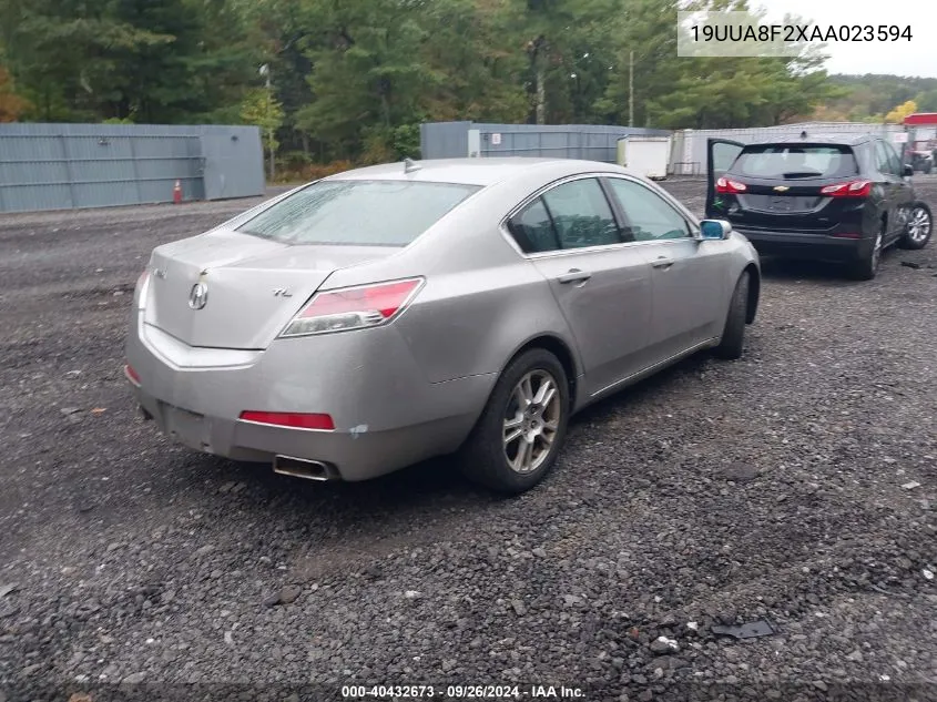 2010 Acura Tl VIN: 19UUA8F2XAA023594 Lot: 40432673