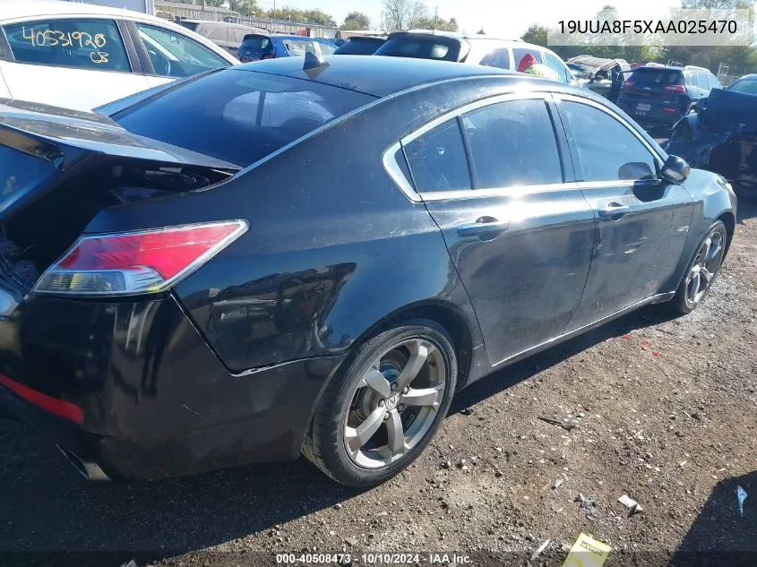 2010 Acura Tl 3.5 VIN: 19UUA8F5XAA025470 Lot: 40508473