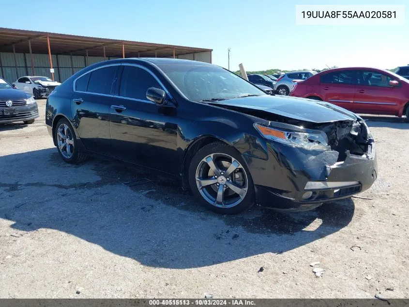 2010 Acura Tl 3.5 VIN: 19UUA8F55AA020581 Lot: 40515113