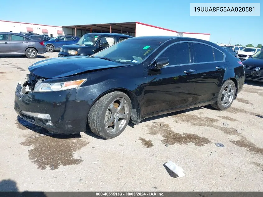 2010 Acura Tl 3.5 VIN: 19UUA8F55AA020581 Lot: 40515113