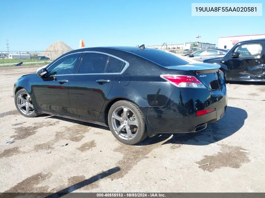 2010 Acura Tl 3.5 VIN: 19UUA8F55AA020581 Lot: 40515113