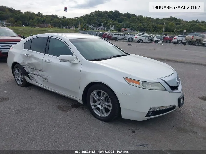 2010 Acura Tl 3.5 VIN: 19UUA8F57AA020162 Lot: 40533165