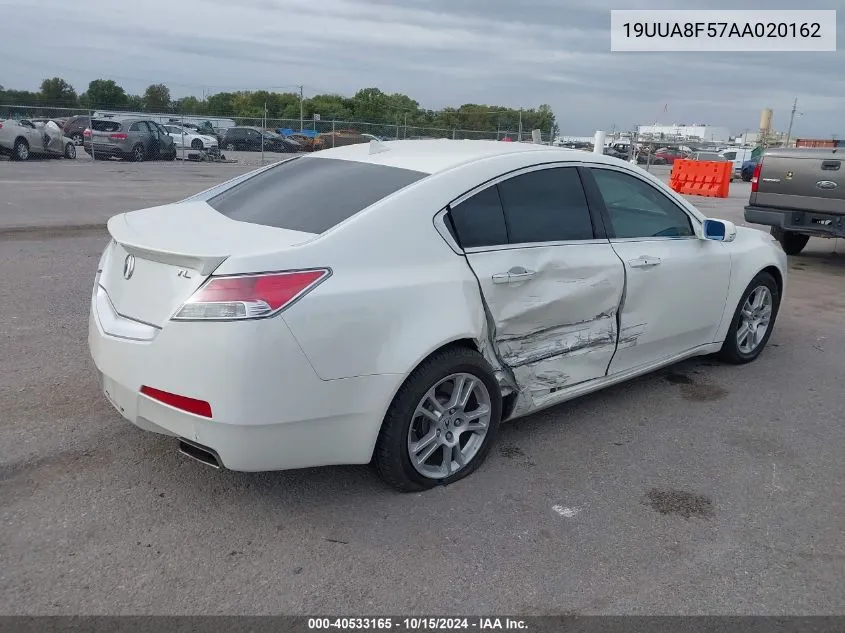 2010 Acura Tl 3.5 VIN: 19UUA8F57AA020162 Lot: 40533165