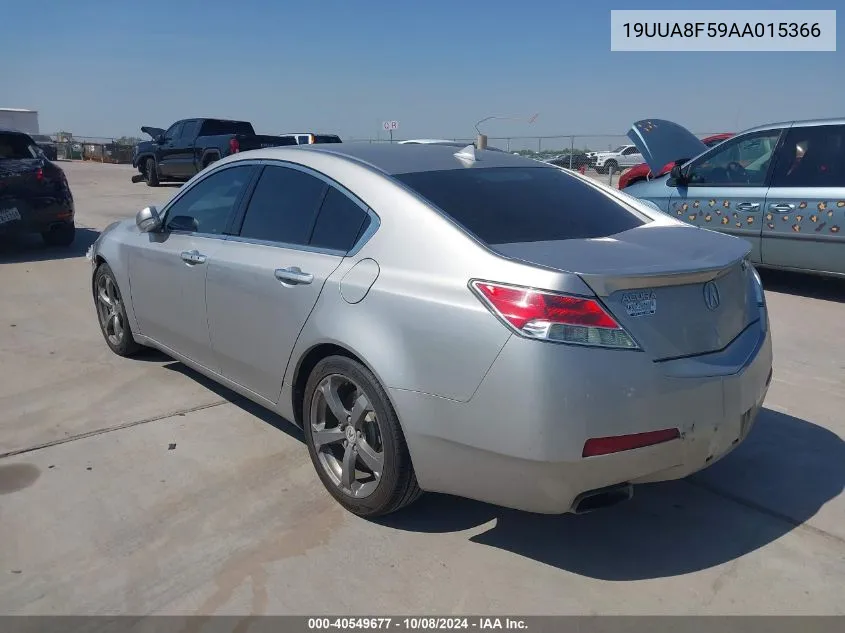 2010 Acura Tl 3.5 VIN: 19UUA8F59AA015366 Lot: 40549677