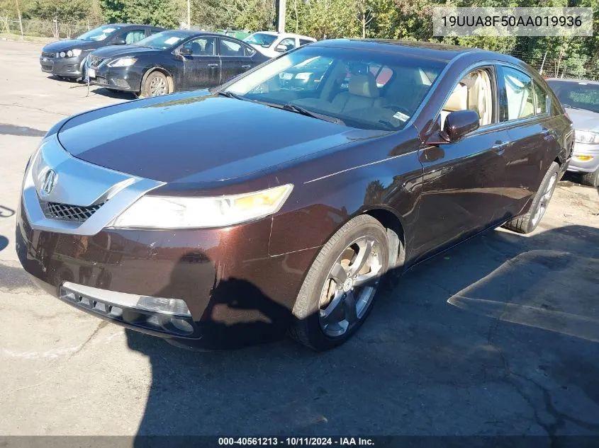 2010 Acura Tl VIN: 19UUA8F50AA019936 Lot: 40561213