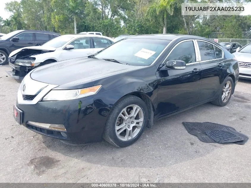 2010 Acura Tl 3.5 VIN: 19UUA8F2XAA025233 Lot: 40608378