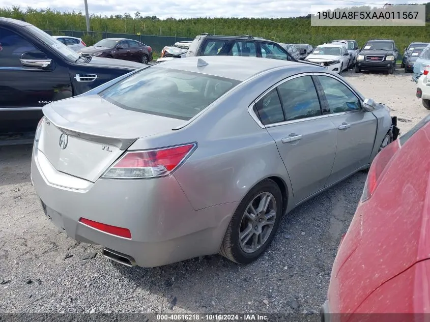 19UUA8F5XAA011567 2010 Acura Tl 3.5