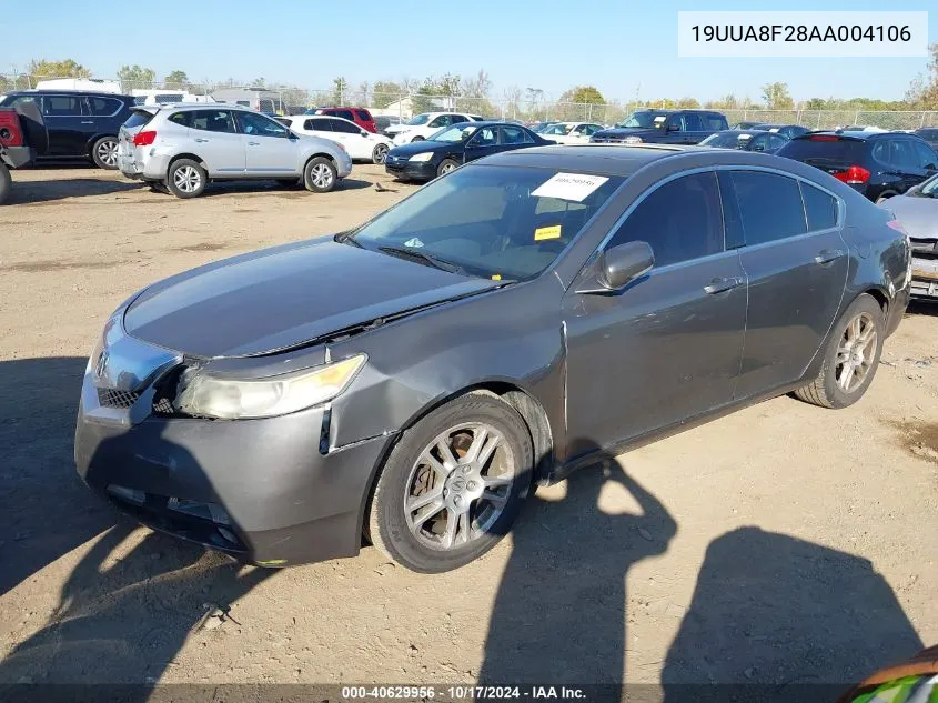 2010 Acura Tl 3.5 VIN: 19UUA8F28AA004106 Lot: 40629956