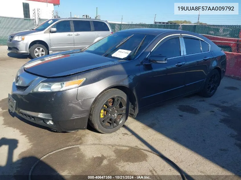 2010 Acura Tl 3.5 VIN: 19UUA8F57AA009792 Lot: 40647358