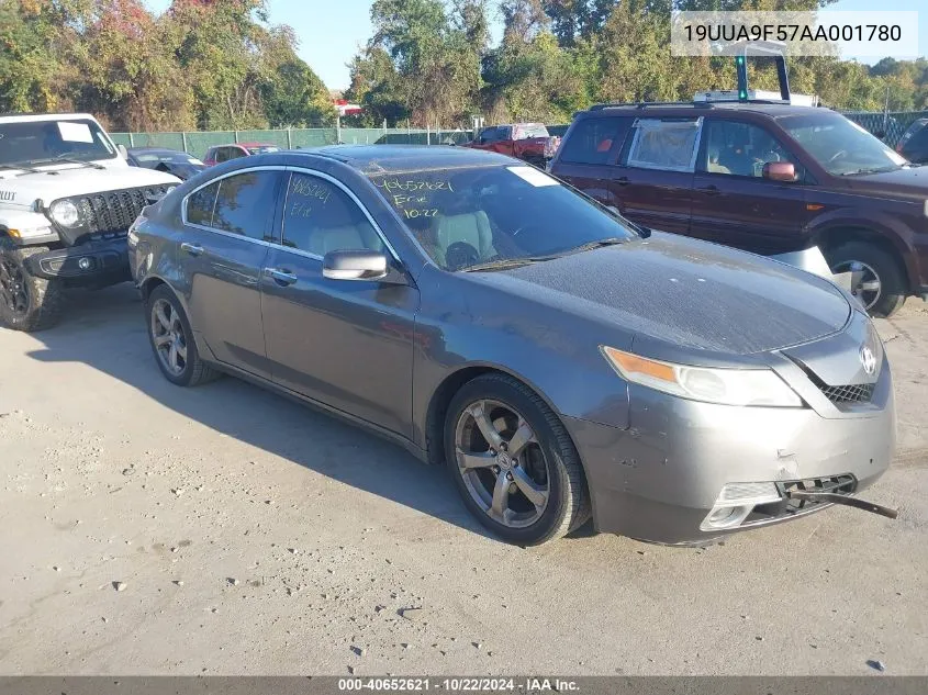 2010 Acura Tl 3.7 VIN: 19UUA9F57AA001780 Lot: 40652621