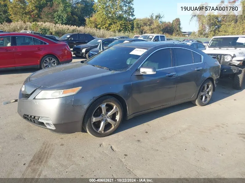 2010 Acura Tl 3.7 VIN: 19UUA9F57AA001780 Lot: 40652621