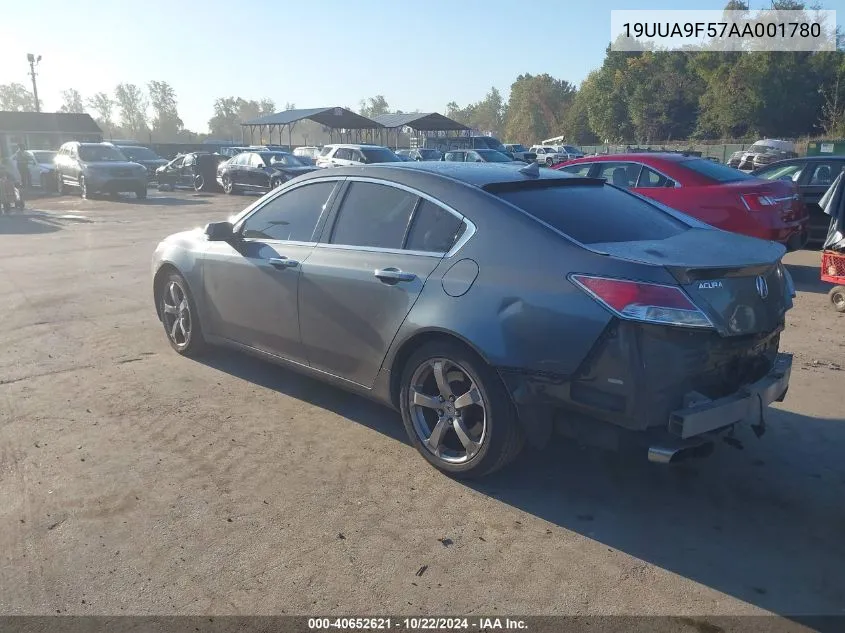 2010 Acura Tl 3.7 VIN: 19UUA9F57AA001780 Lot: 40652621