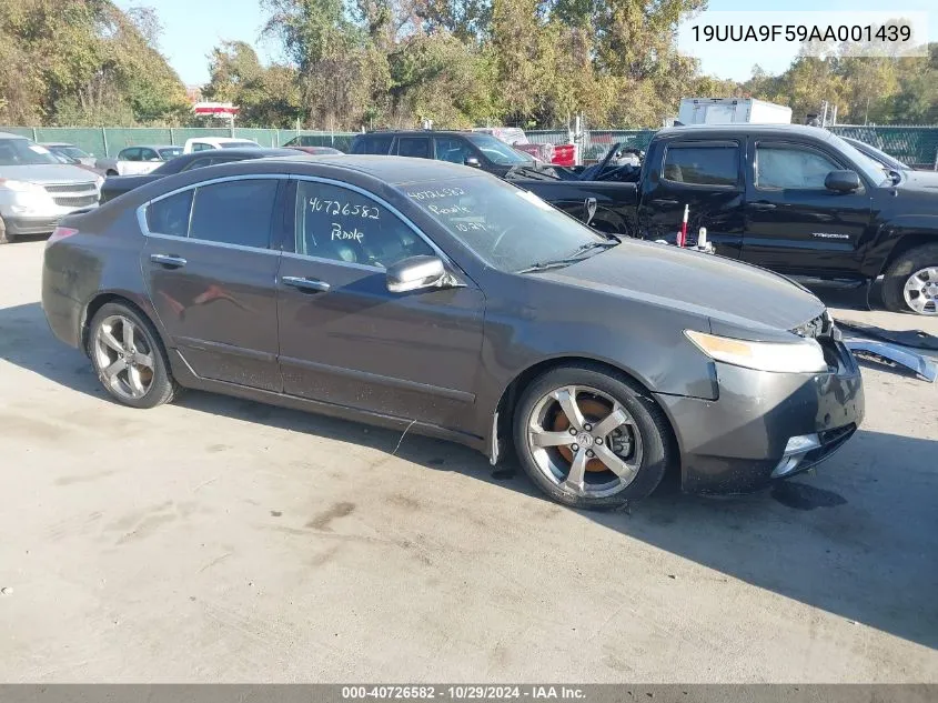 2010 Acura Tl 3.7 VIN: 19UUA9F59AA001439 Lot: 40726582