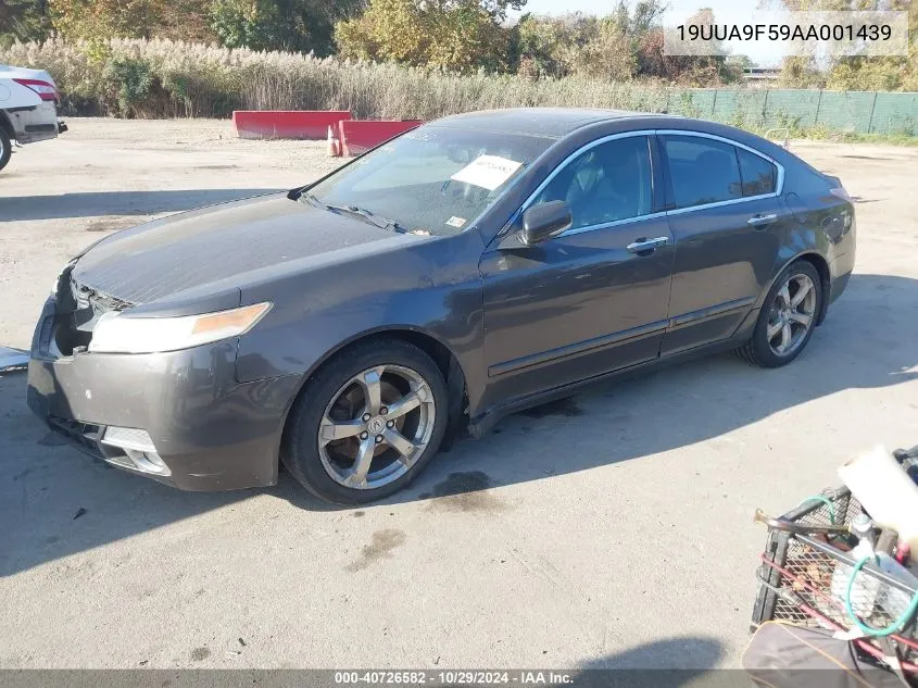 2010 Acura Tl 3.7 VIN: 19UUA9F59AA001439 Lot: 40726582