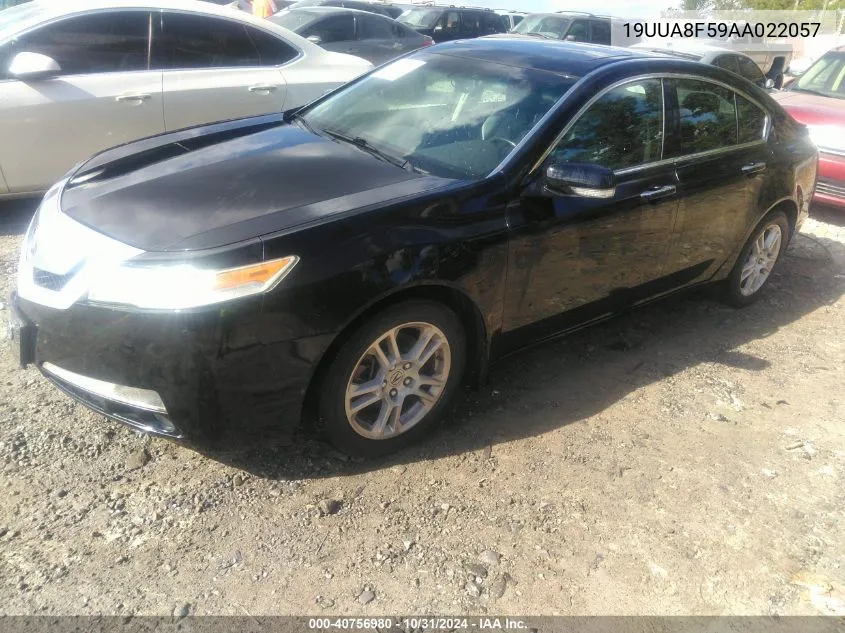 2010 Acura Tl 3.5 VIN: 19UUA8F59AA022057 Lot: 40756980