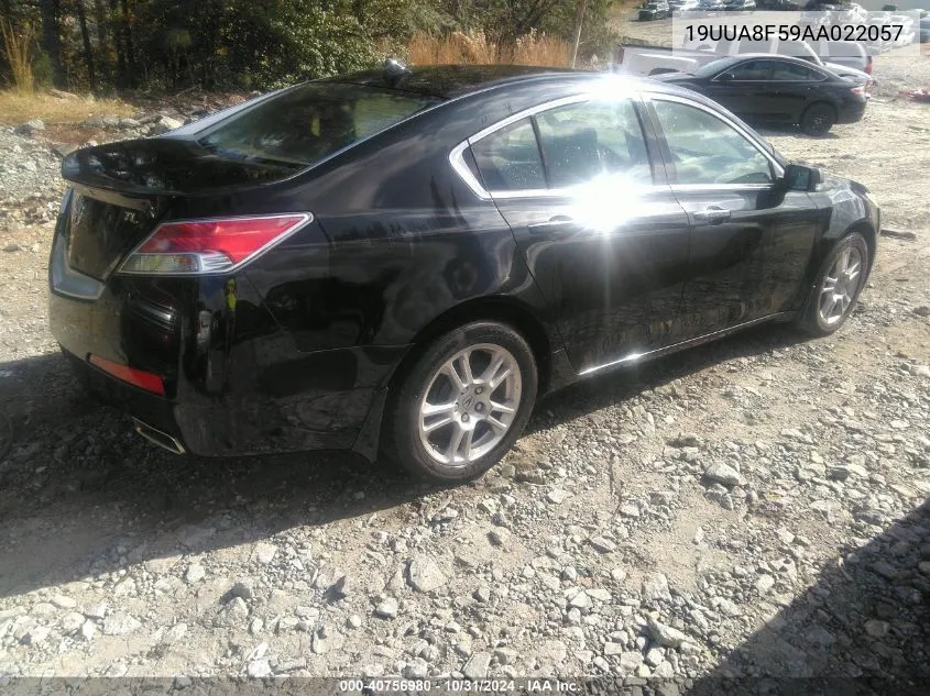 2010 Acura Tl 3.5 VIN: 19UUA8F59AA022057 Lot: 40756980