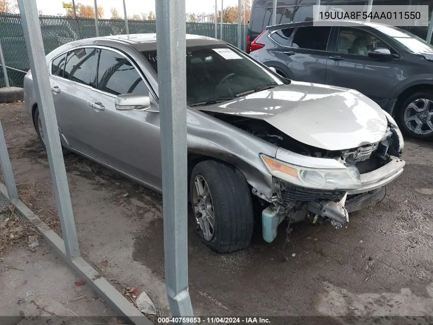 2010 Acura Tl 3.5 VIN: 19UUA8F54AA011550 Lot: 40759853