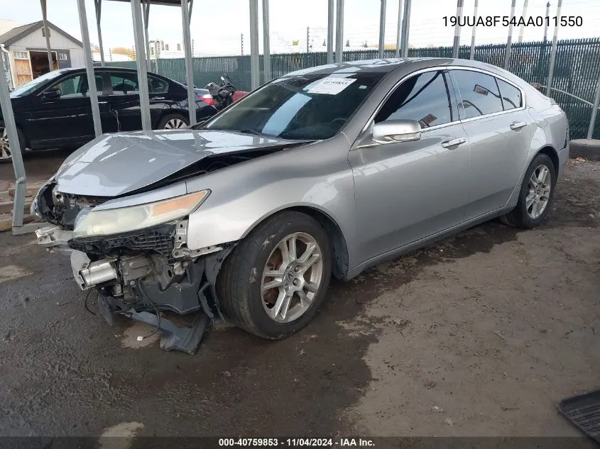 2010 Acura Tl 3.5 VIN: 19UUA8F54AA011550 Lot: 40759853