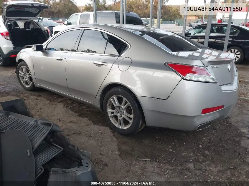 2010 Acura Tl 3.5 VIN: 19UUA8F54AA011550 Lot: 40759853