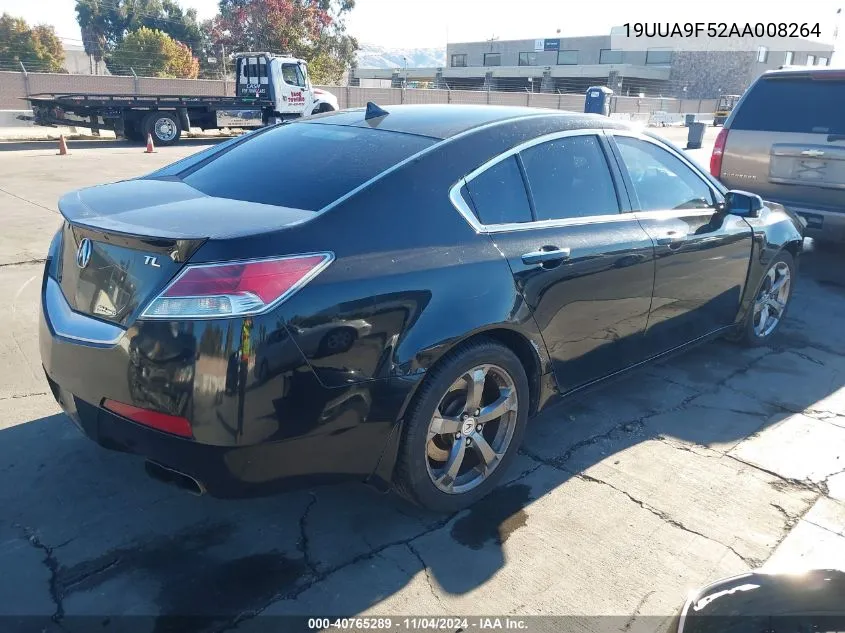 2010 Acura Tl 3.7 VIN: 19UUA9F52AA008264 Lot: 40765289