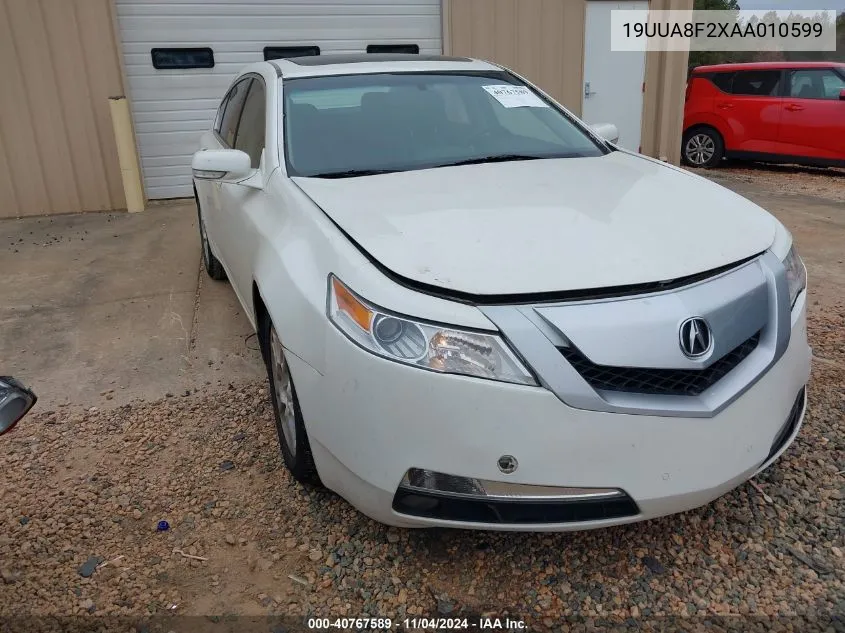 2010 Acura Tl 3.5 VIN: 19UUA8F2XAA010599 Lot: 40767589