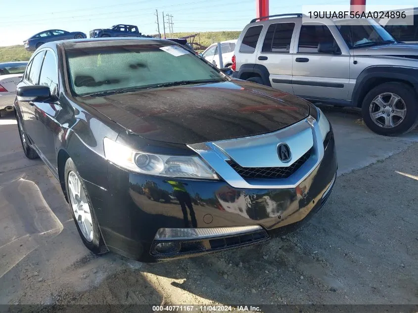 2010 Acura Tl 3.5 VIN: 19UUA8F56AA024896 Lot: 40771167