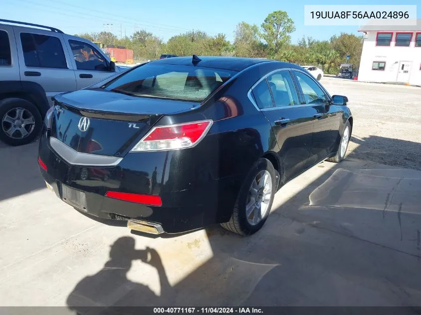 2010 Acura Tl 3.5 VIN: 19UUA8F56AA024896 Lot: 40771167